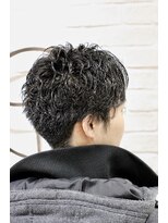 ヨシザワインク プレミアム 築地店(YOSHIZAWA Inc. PREMIUM)&nbsp;メンズハードパーマ/ナチュラル/ミディアムショートヘアー