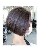 キラ 渋谷(KILLA)&nbsp;ナチュラルハイライト（3Dカラー）×ボブスタイル【KILLA原宿】