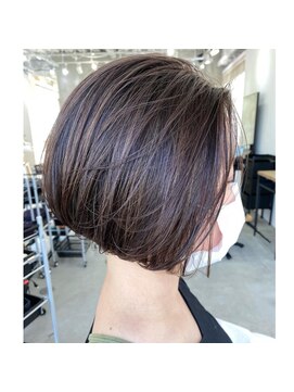 キラ 渋谷(KILLA) ナチュラルハイライト（3Dカラー）×ボブスタイル【KILLA原宿】