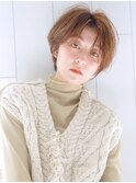 ショートボブ_くびれヘアビタミンカラーメルティカラー_8991