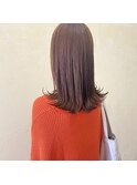 ピンクブラウン / ピンクカラー / セミロング【IN SIDE OUT+】