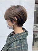 compact short × olive beige