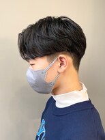 エルマーク(L-MARK)&nbsp;センターパートニュアンスパーマ韓国カルマパーマコンマヘア