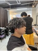 波巻きスパイラルパーマ　波巻きパーマ　スパイラルパーマ