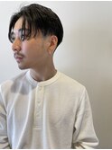 ラフなセンターパート