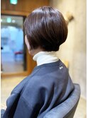 くびれ丸みショートヘア [ショート/パーマ/三宮/元町/縮毛矯正]