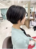 これからボブにしていく途中のショートボブ