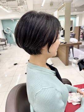 アッシュ 下北沢店(Ash) これからボブにしていく途中のショートボブ