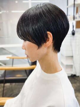 エルマノ 仙川(L mano) 大人ショートハイライト髪質改善キッズカット前髪30代40代