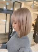#黒髪#ボブルフ#ネビージュ#小顔#ワンレン