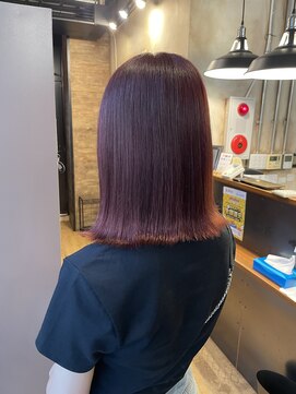 オーストヘアーベンヌ(Aust hair Bennu) ブリーチなしワインレッド♪