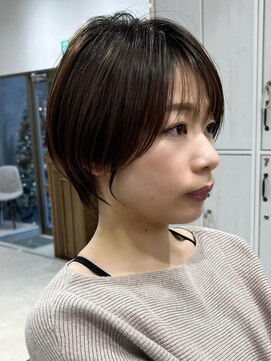 ネイロ 北千住(NeiRo) 大人ショートボブ丸みショートカットマッシュショート前髪あり