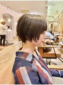 小顔ショートマッシュショートレイヤー簡単スタイリング