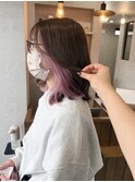 【 Blowfy 】インナーカラー ピンクベージュ
