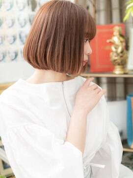 カバーヘア ブリス 戸田公園西口店(COVER HAIR bliss) シースルーバング切りっぱなしミディボブc6戸田公園20代30代40代
