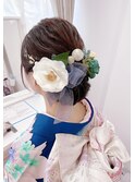 爽やか振袖ヘアスタイル