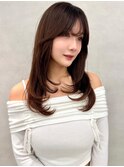 レイヤー/ネビージュ/韓国ヘア/イメチェン/縮毛矯正/中野/