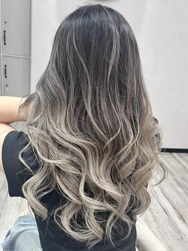 ベルヘアーデザイン 堺東(Belle hair Design) バレイヤージュシャドールーツレイヤーカットイルミナカラー堺東