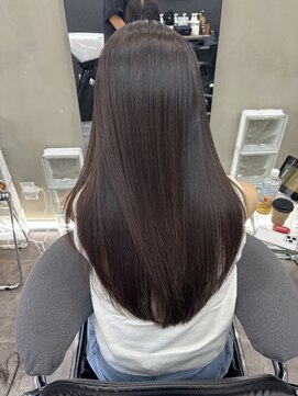 ファビ 渋谷(Fab) くびれヘア/暗めカラー/アプリコットオレンジ/縮毛矯正