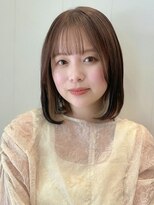 ステアケース 武蔵小杉店(stair:case)&nbsp;ミルクティーベージュ大人かわいい内巻きボブベージュインナー