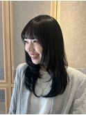 【miko】レイヤーで軽く♪艶感抜群☆地毛風ブルーブラック