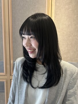 ヘアサロン ガリカ 表参道(hair salon Gallica) 【miko】レイヤーで軽く♪艶感抜群☆地毛風ブルーブラック