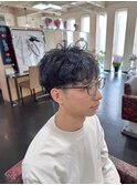 ナチュラル束感メンズパーマ
