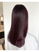 ヘアーアイストゥーレ(HAIR ICI TRE) 髪質改善カラー ダークブラウン 艶カラー