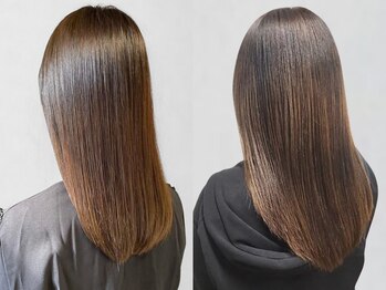 ロカ バイ ティアトロ ヘア サロン(ROCA by teatro hair salon)の写真/髪質改善にこだわる六本松で人気の半個室美容室★パサつき/白髪/傷んだ髪も髪質改善カラーで深部補修ケア♪