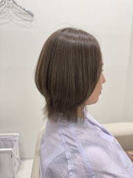 コレット アトリエ(COLLET atelier) 福山神辺|くびれボブ×オリーブカラー