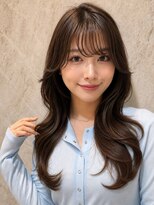 ロンドロゼ 池袋(Lond rose)&nbsp;♪グレージュブラウン/ミディアムレイヤー/韓国巻/顔周りカット