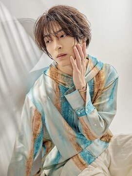オーシャントーキョー 原宿(OCEAN TOKYO) ニュアンスフェザーシースルーブラウンカラーセンターパート