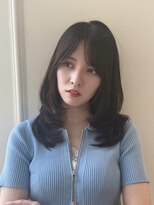 ニューヨークニューヨーク なんば道頓堀店(NYNY)&nbsp;小顔見え顔まわりレイヤー×艶暗髪