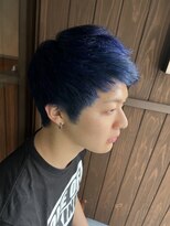 カフェアンドヘアサロン リバーブ(cafe&hair salon re:verb)&nbsp;鮮やかブルー☆