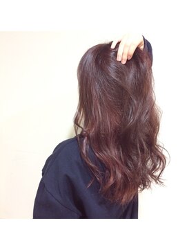 ヘアリゾート サニー(hair resort sunny) フルピンクなのにチラッと見えるインナーカラー