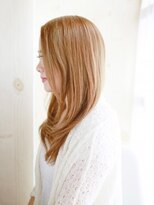 ヘアメイク ナル(hair make nalu) ハイトーンベージュのやわらかストレート