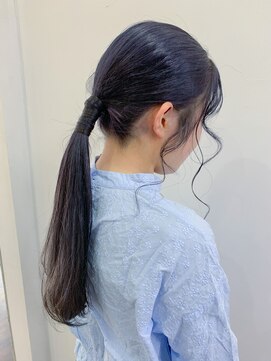 ルプラ カルム(le-pla Calme) ポニーテール♪編みおろし/ローポニーテール/結婚式20代30代40代