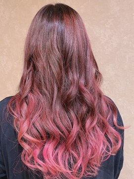 ココンヘアー(KOKON hair) エアタッチ　バレイヤージュ ●Candy Pink