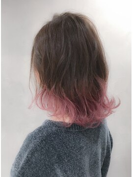 ヘアーワークス ヘルム 渋谷店(HAIR WORKS HELM) ピンク裾カラー☆