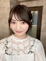 プラグ ヘアーデザイン 大名店(PLUG hair design)&nbsp;王道の流し前髪薄め