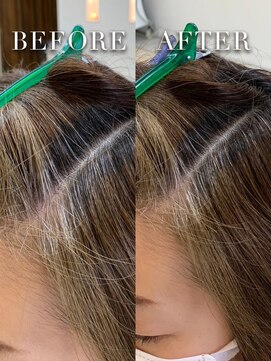 ウェイク ヘアー メイク(wake hair make) 30代40代大人可愛い★白髪ぼかしカラー×ナチュラルブラウン