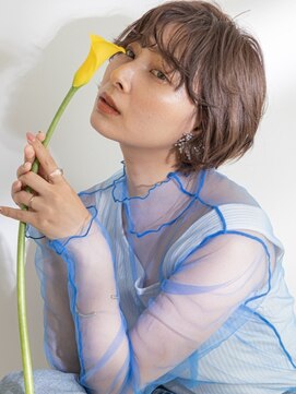 テトテ バイ ミリー 江坂(tetote by milly) 【tetote江坂】小顔似合わせカット大人アースカラーボブショート