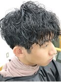 ツーブロック/波巻き/スパイラル/パーマ