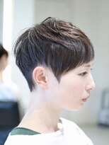 ヘア デザイン リスク(HAIR DESIGN RISK)&nbsp;【RISK 高橋勇太】黒髪でシルエットが完璧な束感ベリーショート