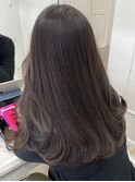 【韓国サイドバング×オリーブグレージュ】小顔カットくびれヘア