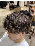 【Nishida】波巻きパーマ×刈り上げマッシュ