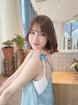 イチイ 巣鴨店(ichii)&nbsp;薄めバング/透かしバング/前髪カット/ベージュ/トリートメント