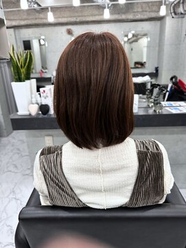 エンディアリング 東銀座(Endearing) 黒髪/グレーベージュ/レイヤーロング/前髪パーマ/銀座/東銀座