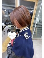 オリビアヘアー(OLIVIA HAIR) ボブ×インナーピンクベージュ