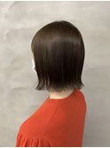 ナチュラル切りっぱなしボブ